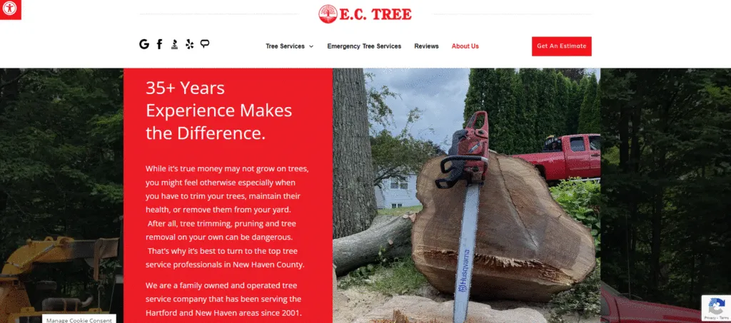 Page Examples For Inspiration by EC Tree Service