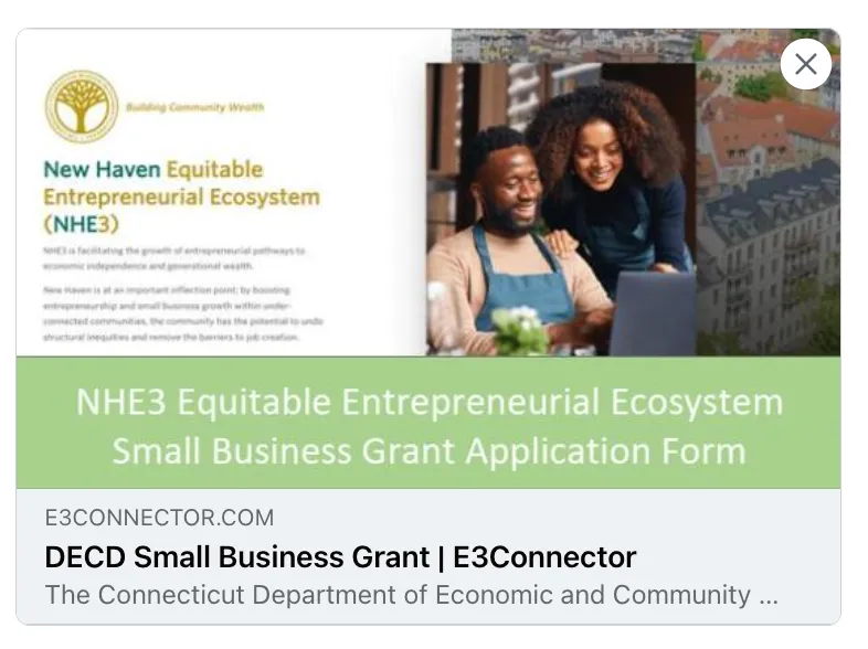 New Haven Equitable Entrepreneurial Ecosystem (NHE3) for Women-Owned Businesses