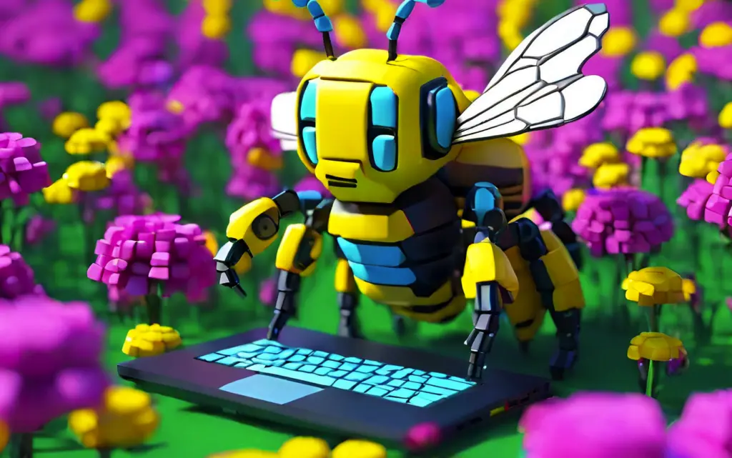 Bee image with AI tools representing ChatGPT Service