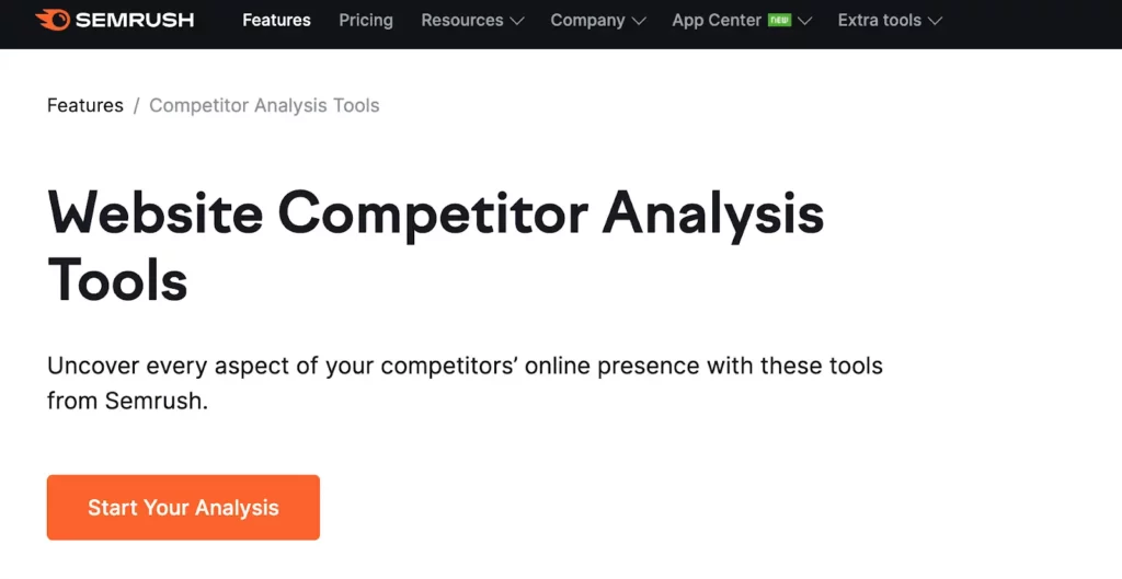 Website Competitor Analysis 