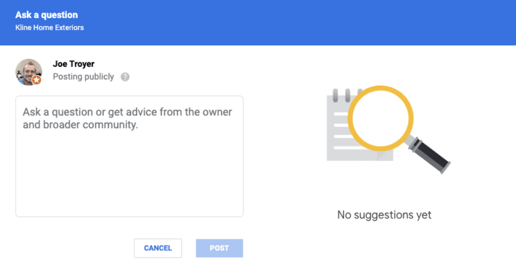 Google Business Profile Q&A Section Optimization