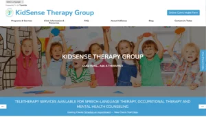 KidSense Therapy Group website