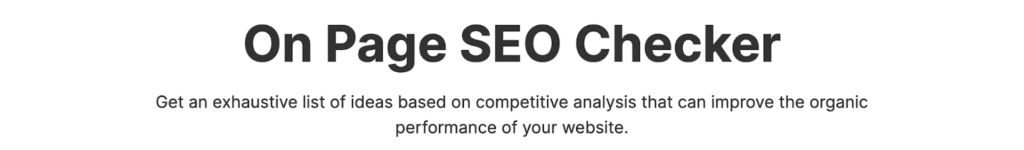 on page seo checker