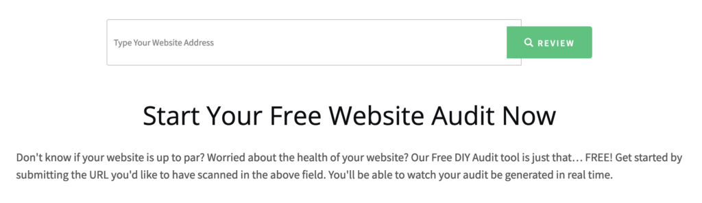 Start Your Free Website Audit Now