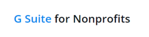 G Suite for Nonprofits