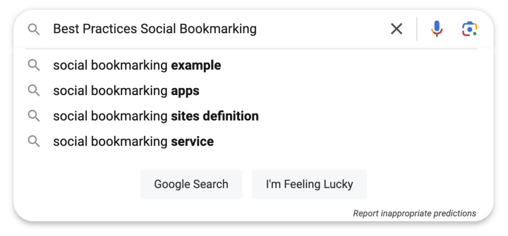 Best Practices for Social Bookmarking