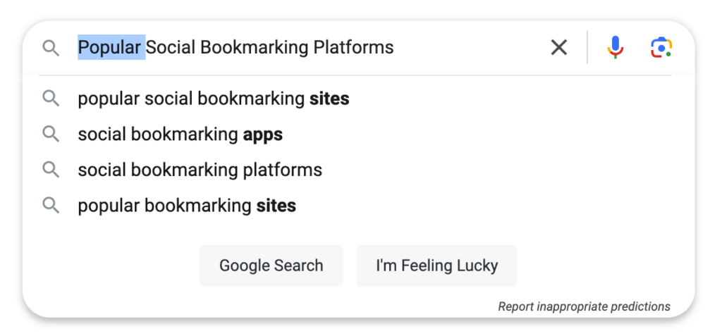 Popular Social Bookmarking Platforms