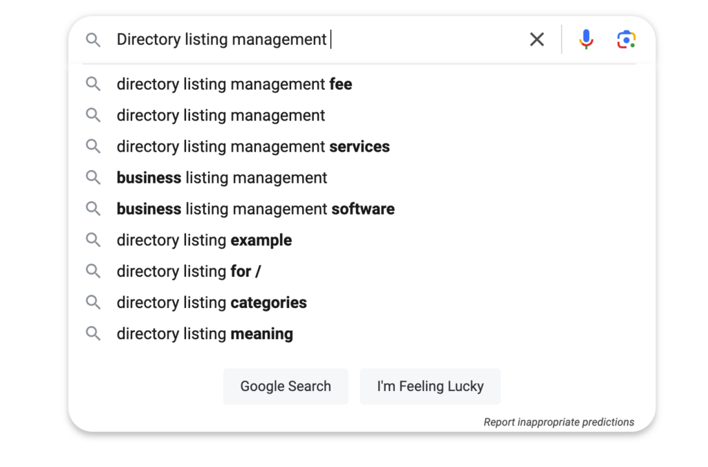 directory listing management services
