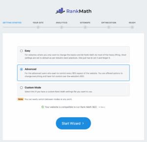 Featured Image showing Rank Math SEO Setup Wizard Landing page