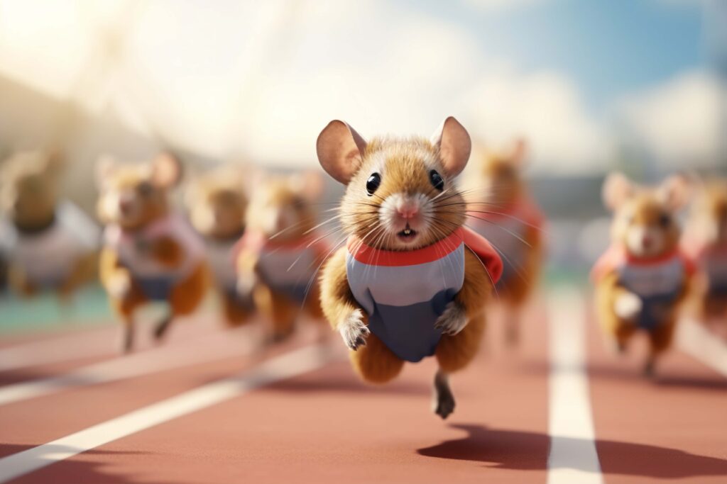 image of Gerbals running