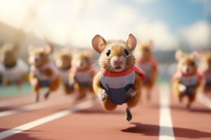 image of Gerbals running